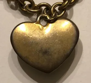 Guess Gold Tone CZ Heart Pendant Boho Chain Necklace thumbnail 7