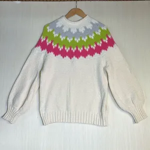 Ces Femme Women's‎ Sweater Sz M Mock Neck Long Sleeve Winter Ski Lodge Resort thumbnail 2