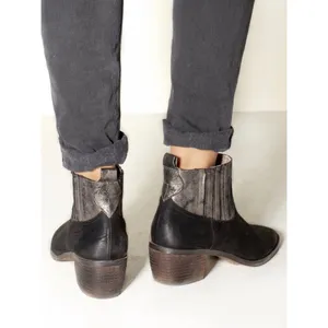 Band of‎ Gypsies Women's Borderline Micro Western Booties Black Pewter 6 $125 thumbnail 8