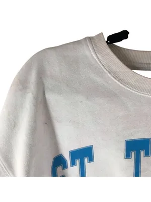 Vintage Havana St. Tropez White Crewneck Sweatshirt With Blue Lettering thumbnail 2