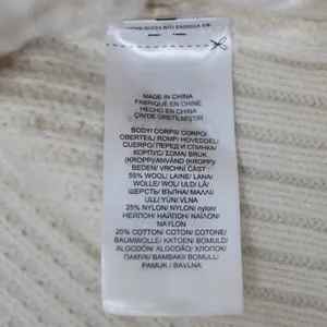 Lauren Ralph‎ Lauren Black Label Wool Cream Waffle Knit Turtleneck Sweater XL thumbnail 7