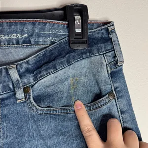 Eddie Bauer Specially dyed Blue Curvy Bootcut Jeans size 6 thumbnail 5