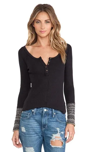 Free People Alpine Cuff Newbie Thermal thumbnail 1