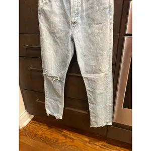 AGOLDE Riley High Rise‎ Straight Crop Jeans Distressed Womens Size 26 thumbnail 5