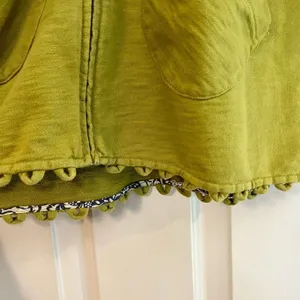 Lilka Anthropologie Green Full Zip Hoodie Jacket Small thumbnail 3