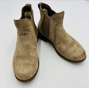 UGG Women’s Brown Suede Chelsea Boots 1009210 Size 7 Fur Lined thumbnail 1