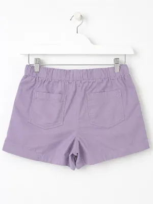 LOFT Lavender Drawstring Shorts in Cotton thumbnail 5