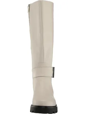 KARL LAGERFELD Meara II Knee High Tall Riding Boot Soft White Size: 9.5 B NIB thumbnail 6