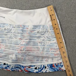 Bollé Women's Activewear Skort Size Small White Blue Red Abstract Tennis Golf thumbnail 3