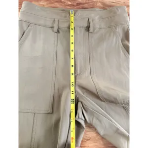 Banana Republic Notched Waist Utility Tapered Pants Camel Tan Size 8 thumbnail 8