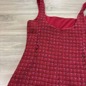 Amanda Uprichard Bethany Skort Romper Dress Women Size Medium Durham Tweed thumbnail 7