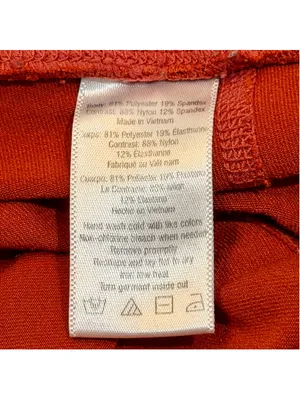 ALO Women’s M High-Waist Moto Leggings Rust Burnt Orange Mesh b1 thumbnail 7