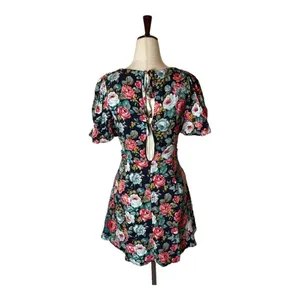 Majorelle Black‎ Floral Print Roosevelt Fit And Flare Mini Dress Size XS thumbnail 4