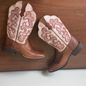 Ariat Sz 7 Women's QuickDraw Sandstorm Leather Cowboy Boots Western Rodeo thumbnail 9