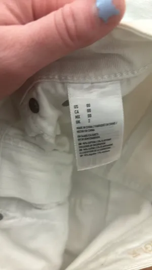 American Eagle White Jean Skirt Mini thumbnail 3