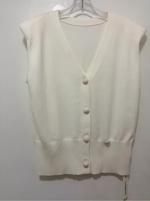 Commense Asymmetric Two-Way Wear Knit Vest Cardigan Medium NWT‎ thumbnail 9