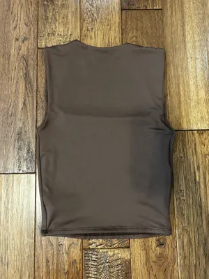 brown square neck top Size XS thumbnail 2