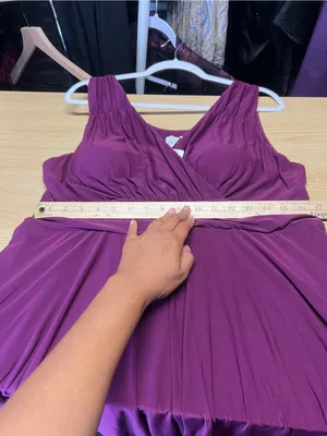 NWT Soma Draped Waist Henna Plum Soft Dress XL thumbnail 14