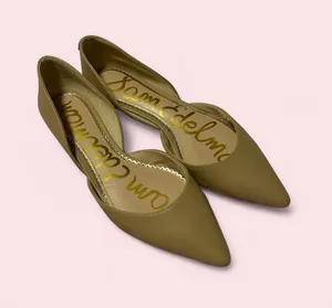Sam Edelman Tan Pointed D'Orsay Flats - Sleek Point Toe thumbnail 1