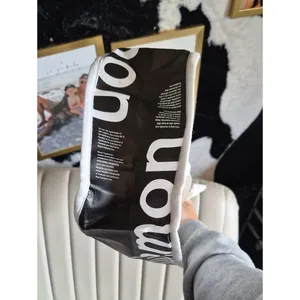 Lululemon Black & White Tote Bag thumbnail 5