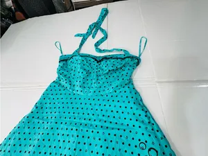 Disney torrid Teal Polka Dot Dress with Black Accents thumbnail 17