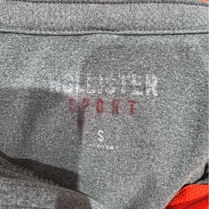 Hollister Neon Orange Gray Sport Sweatshirt thumbnail 5