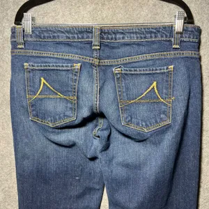 Daisy Anchor Blue‎ Bootcut Jeans Size 15 Y2K Low Rise Stretch Denim thumbnail 11