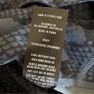 Anthropologie All Fenix Leggings Medium High Rise 7/8 Yoga Blue Snake Print M thumbnail 8