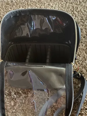 Reiavel Black Clear Top Cosmetic Crossbody Bag thumbnail 9