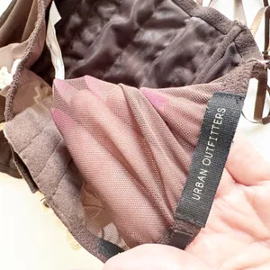 Urban Outfitters Women Mandy Lace Up Brown Satin Coquette Ren Faire Corset Top M thumbnail 6