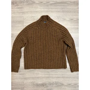 The Limited America Brown Ribbed Wool Blend Katherine Sweater M Mock Neck Fall thumbnail 11