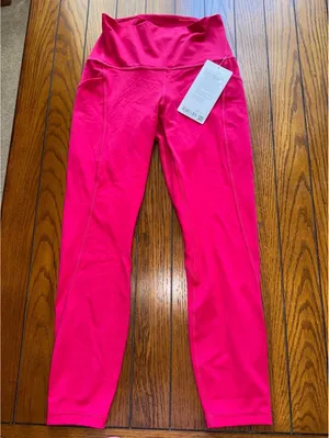 Lululemon Align With Pockets High Rise 25” Mulberry Spark Size 6 NWT thumbnail 4