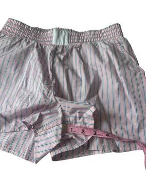Pink Rose striped boxer style shorts thumbnail 6