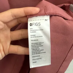 Figs Dusty Rose V-Neck Scrub Top thumbnail 4