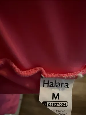 HALARA Coral Pink Long Sleeve Crew Neck Top thumbnail 2