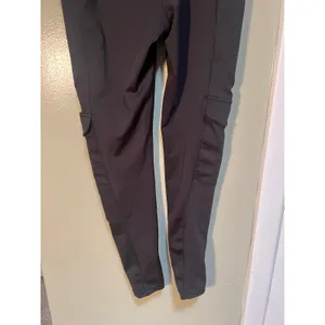 POP Fit Women's Size Medium Cargo Leggings Side Pockets Black High Rise Stretch thumbnail 8