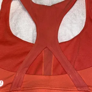 Lululemon Orange Athletic Sports Bra thumbnail 3