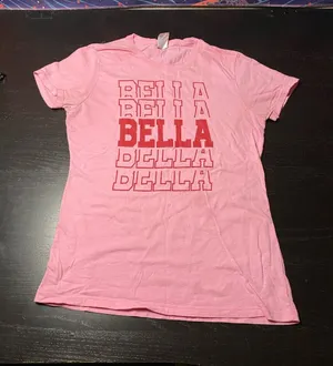 Port and Company Pink Crewneck Tee thumbnail 1