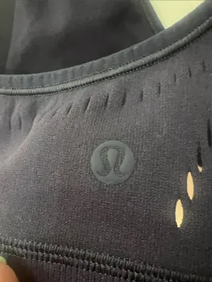 lululemon athletica Navy V-Neck Racerback Sports Bra thumbnail 4