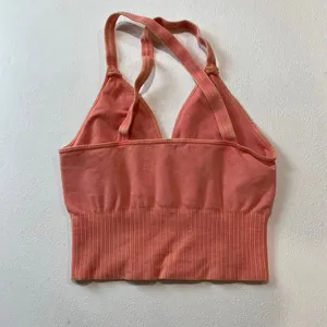 Free People Movement Seamless Sports Bra XS Pink Coral Yoga Active Top thumbnail 3