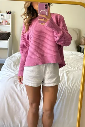 Free People Sublime Pullover in Sugar Magnolia thumbnail 3