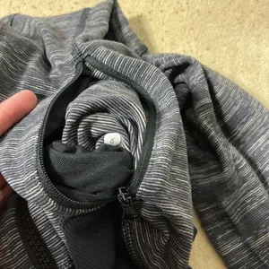 Lululemon Nice Asana Jacket Women 6 Black Space Dye Full Zip Luon W4D44S thumbnail 5
