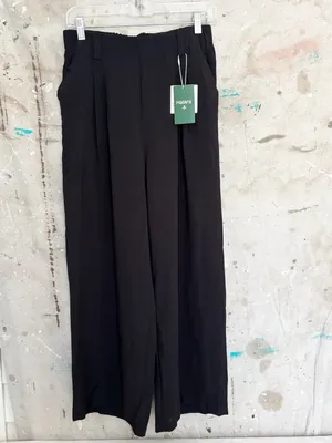 Halara High Waisted Pocket Wide Leg Flowy Solid Palazzo Casual Linen-Feel Pants thumbnail 3
