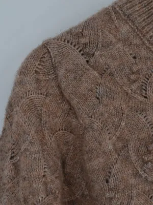 Kerisma Textured Knit Sweater Taupe S / M thumbnail 3