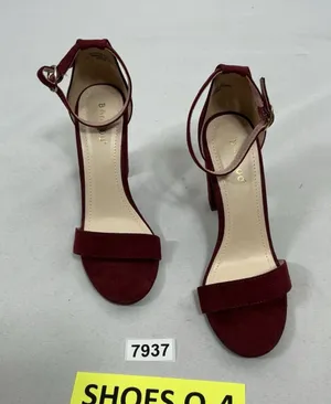 Womans Excellent Condition Bamboo Rampage Strappy Sandals Size 7 Maroon thumbnail 1