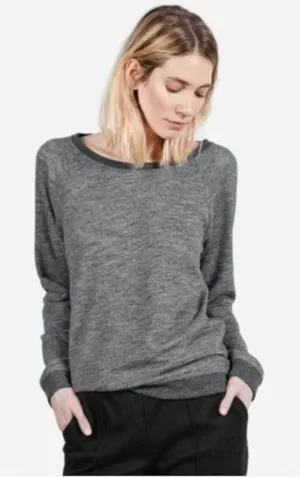 Everlane Heather Gray Round Neck‎ Sweatshirt thumbnail 1