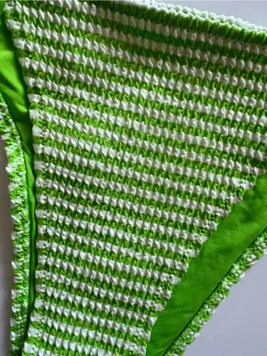 {Aerie} Brand New Crinkle Stripe Cheekiest Tie Bikini Bottoms thumbnail 6