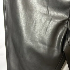 Zara Black Faux Leather Skinny Leggings/Pants - Size Medium thumbnail 3