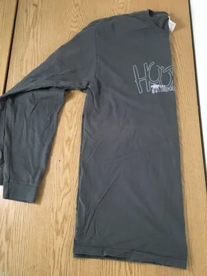 Hooters New Unisex Vintage Long Sleeve T-shirt Embroidery Gray Size XLarge thumbnail 7