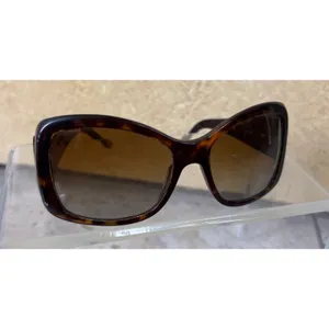 Versace Vintage Havana Tortoise Shell 4215 Polarized Womens Sunglasses and Case thumbnail 2